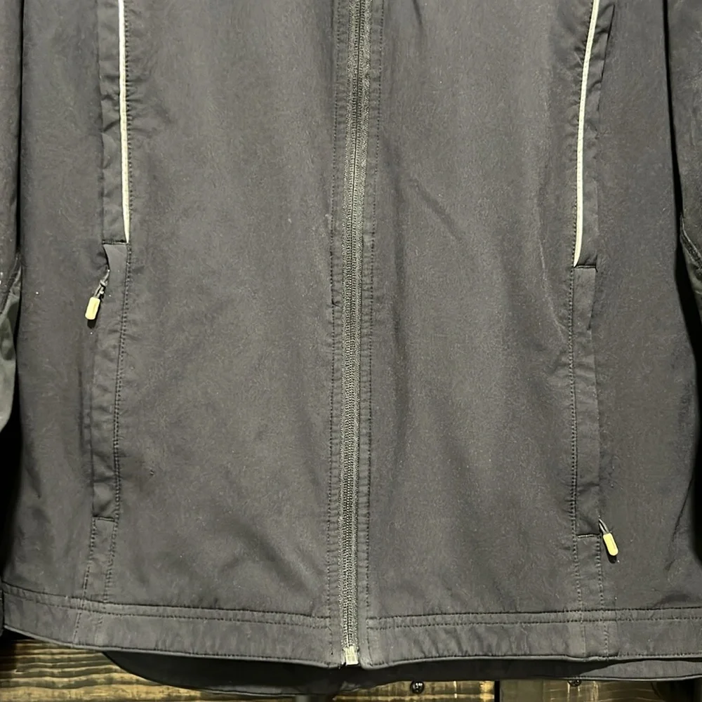Lululemon Wet Dry Warm Jacket L Multi Pocket Size Zip Black Cycling Rain Running